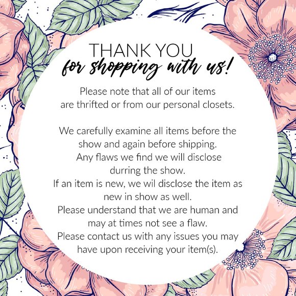 NEXT LIVE WEDNESDAY!!!!Join us for our pop up show! All new inventory - Picture 3 of 3